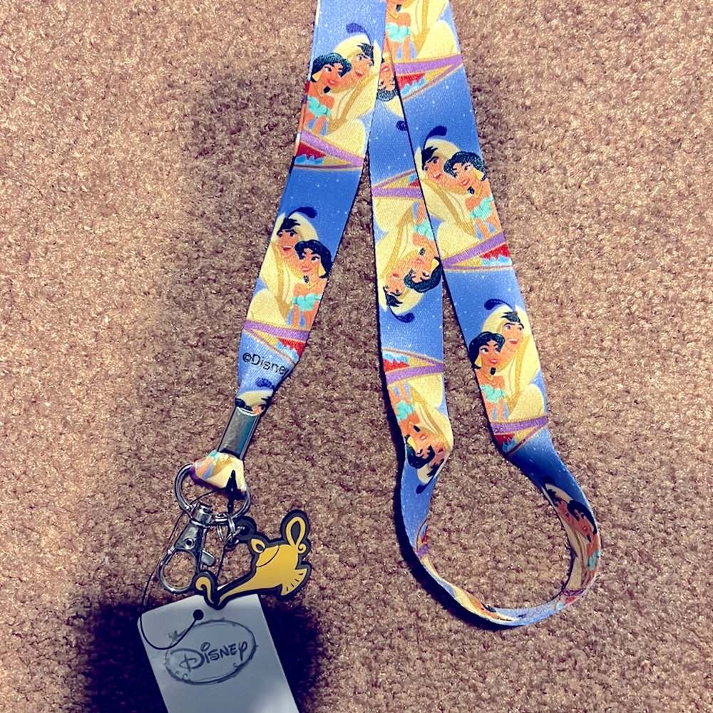 Disney lanyard Jasmine and Aladdin lanyard